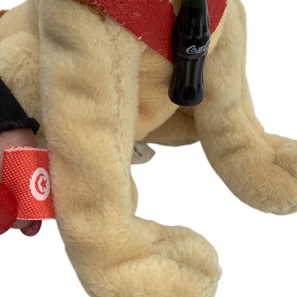 Vtg 1999 Coca Cola Streak the Jackal Plush Stuffed Animal Tunisia #0259 6" - Picture 3 of 9